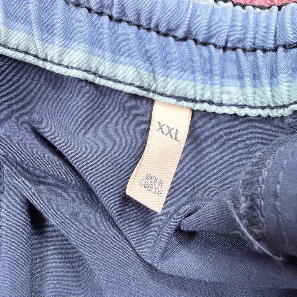 Faherty Brand All Day‎ Shorts Mens XXL Navy Blue Hybrid Swim Trunks Stretch 4.5